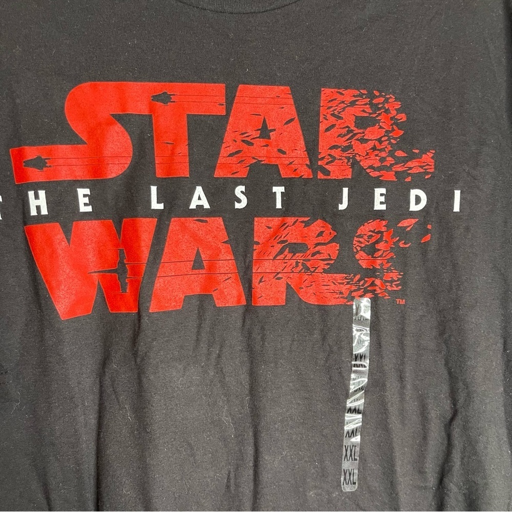 Star Wars The Last Jedi Black Short Sleeve Graphic Tee Mad Engine Cotton - Picture 2 of 6